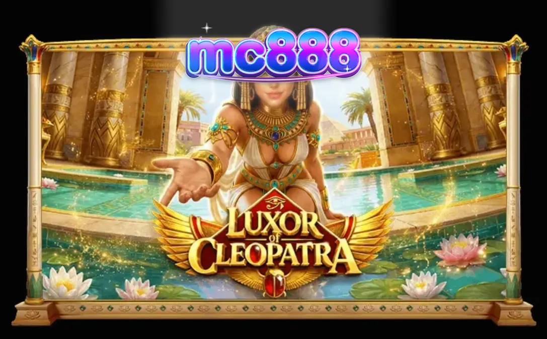 Tampilan antarmuka mobile slot Luxor of Cleopatra dengan simbol Mesir Kuno yang mewah.